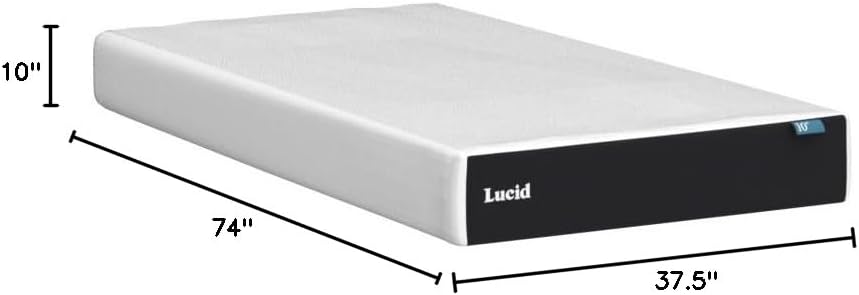 Twin Size Memory Foam Mattress 10"