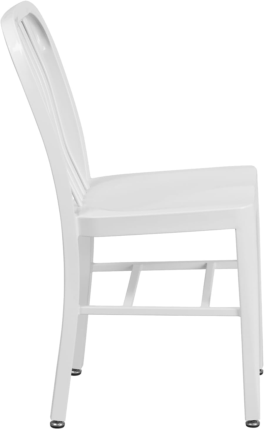 White Metal Indoor-Outdoor Chair