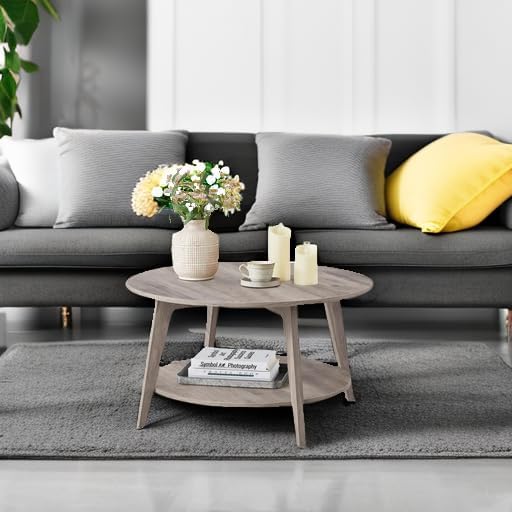 Round Coffee Table 31.5" Dia x 17.7" H