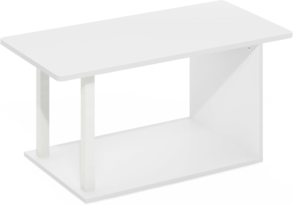 2-Tier Modern Coffee Table with Open Shelf