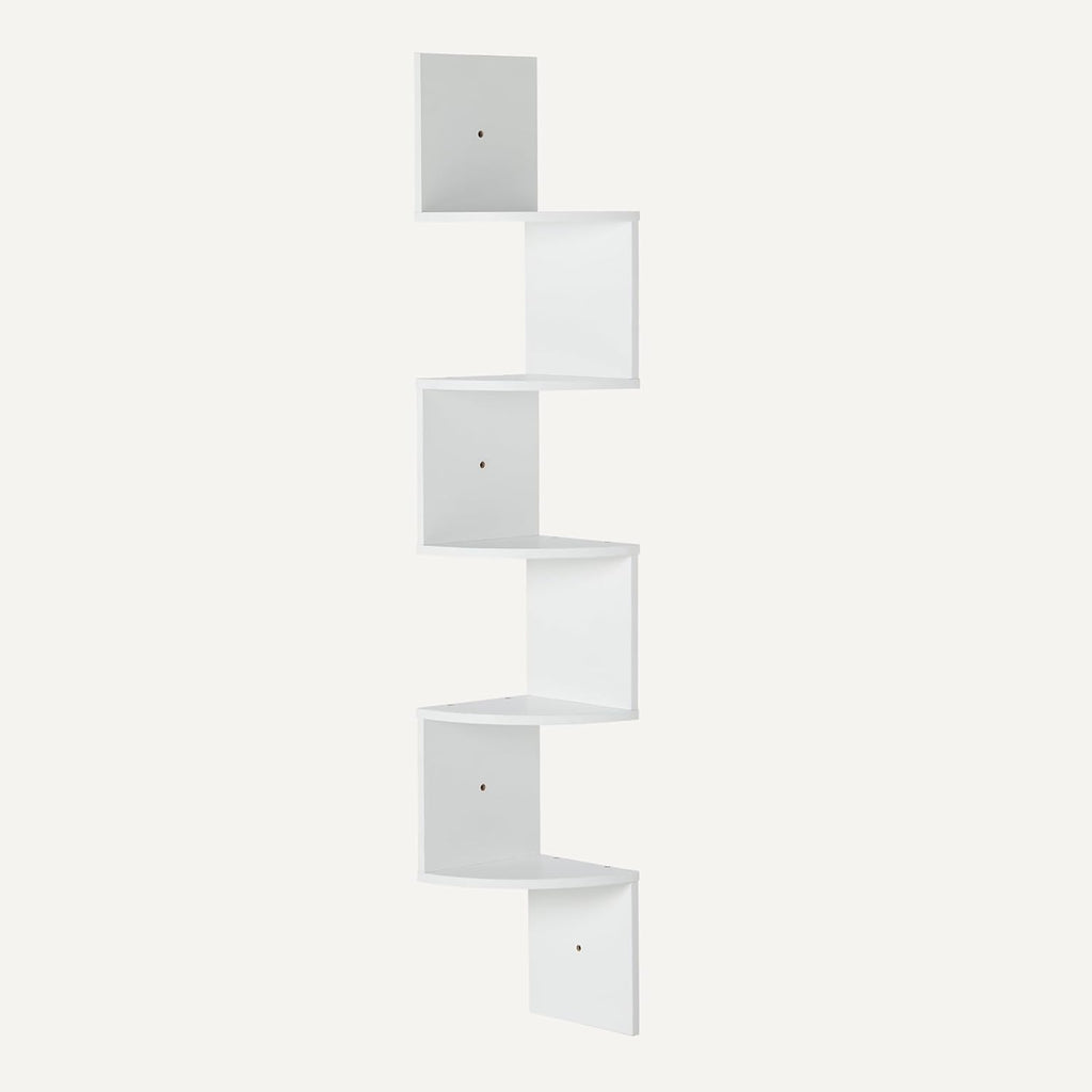 5-Tier Wall-Mounted Corner Shelf