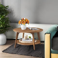 Round Coffee Table 31.5" Dia with Storage