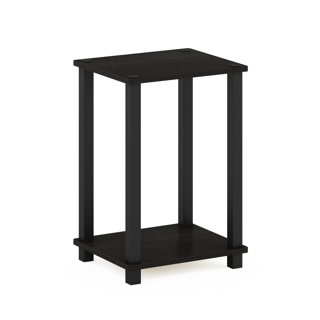 Small 2-Tier Nightstand with Open Shelf
