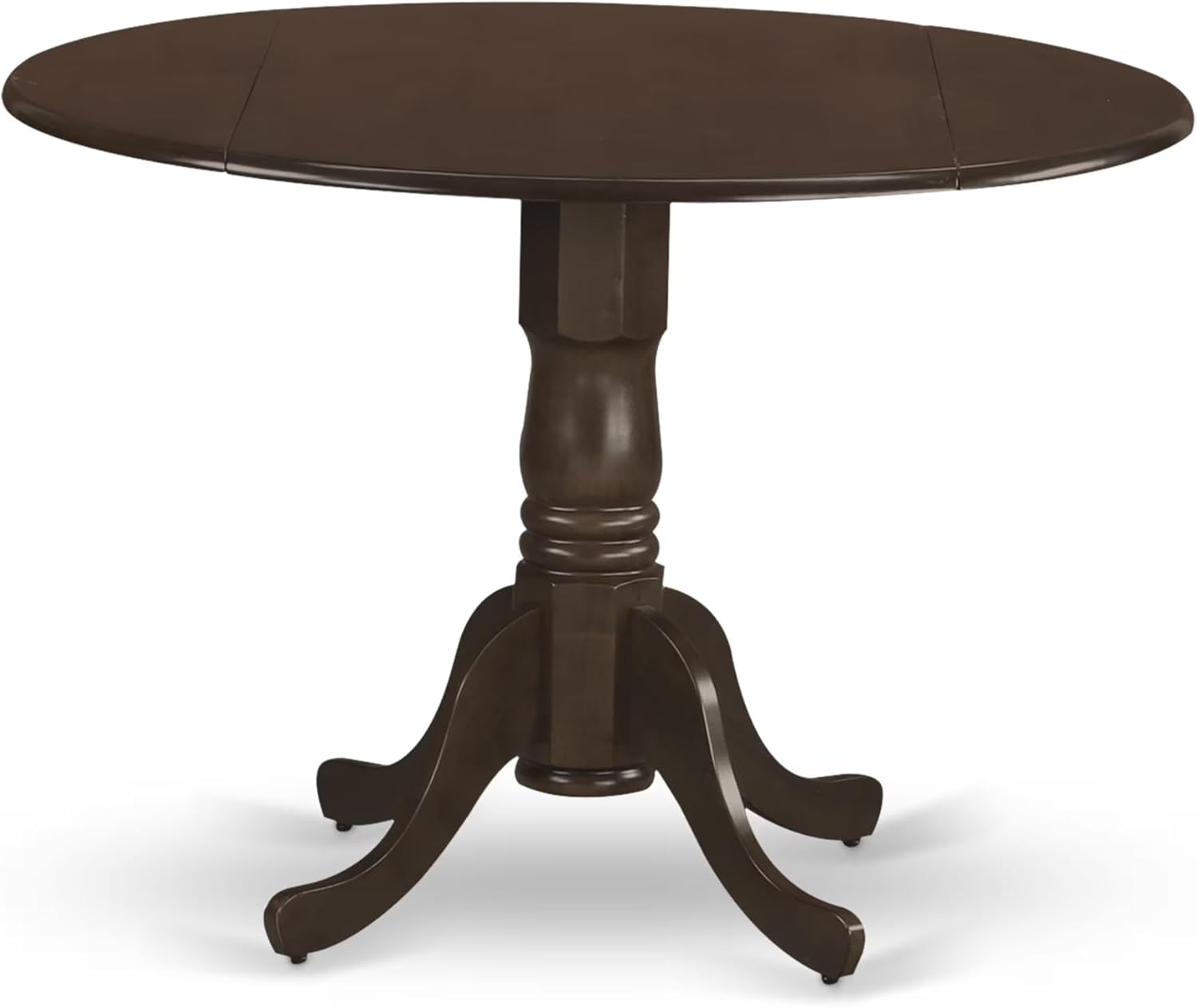 Round Pedestal Wood Dining Table 42" Espresso
