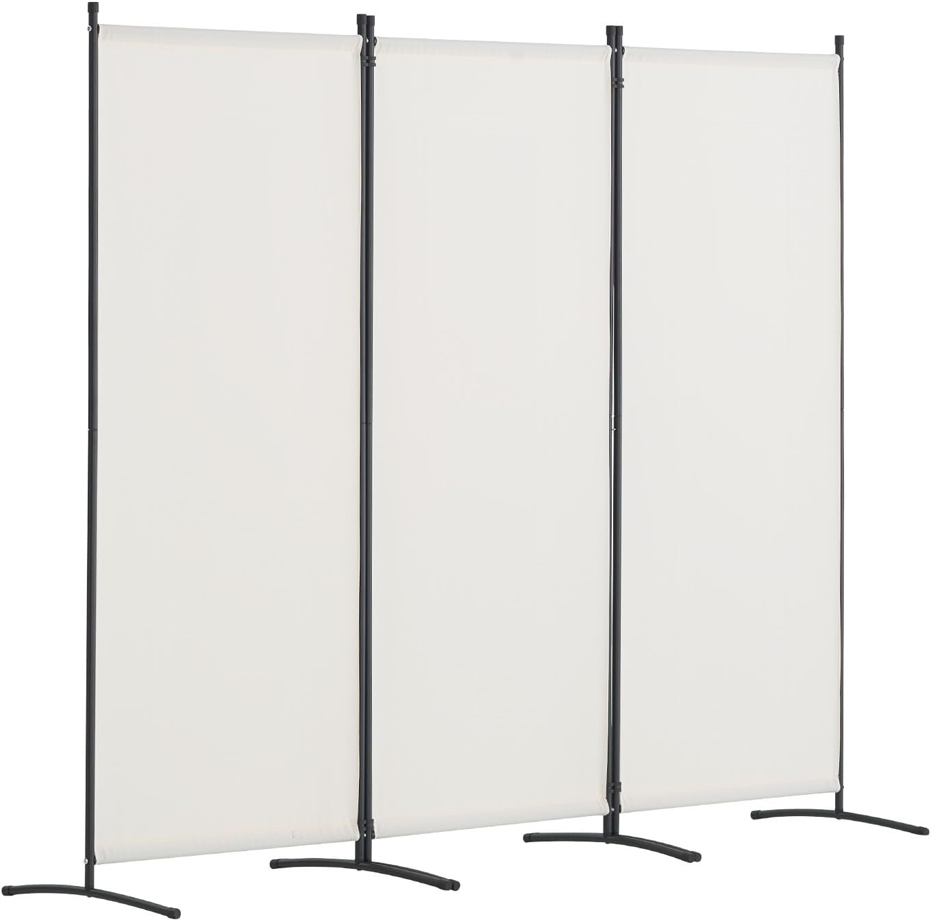3 Panel Room Divider - White