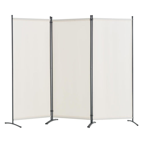 3 Panel Room Divider - White
