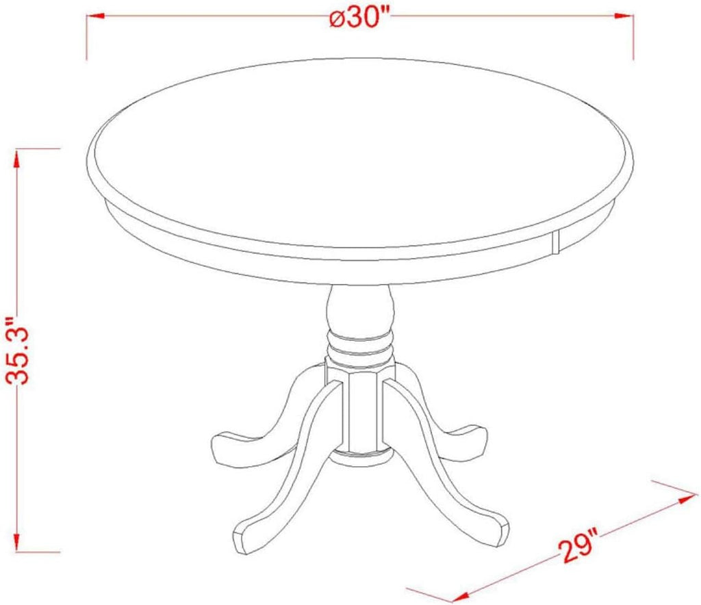 3-Piece Dining Set with Round Table and Stools