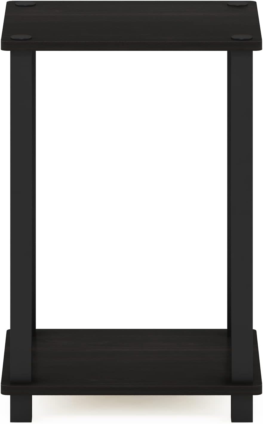 Small 2-Tier Nightstand with Open Shelf