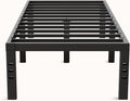 Twin Metal Platform Bed Frame with Storage