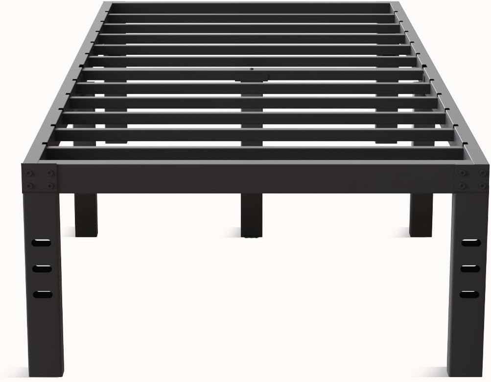 Twin Metal Platform Bed Frame with Storage