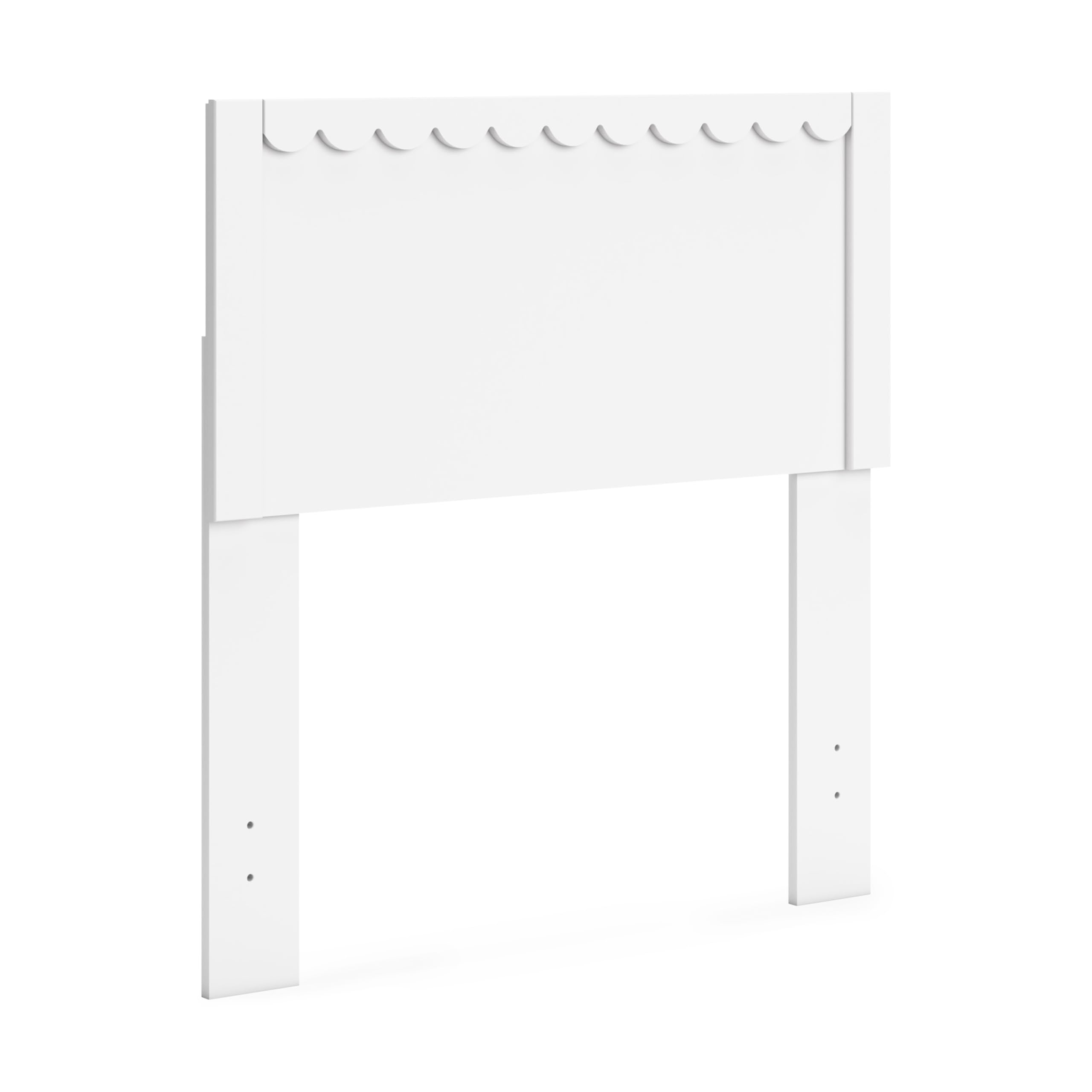 Twin Panel Headboard 41.38"x42.8" Matte White