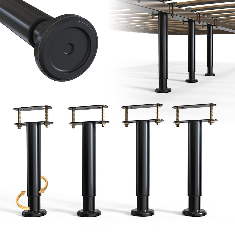 Adjustable Bed Frame Support Legs for Queen/King Beds