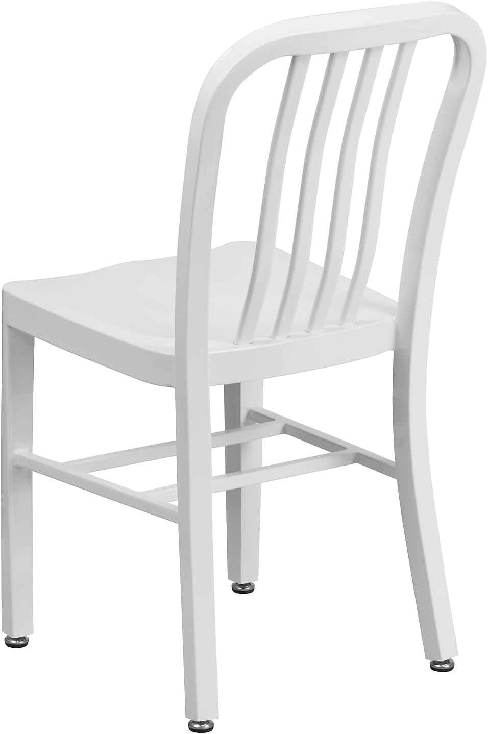White Metal Indoor-Outdoor Chair