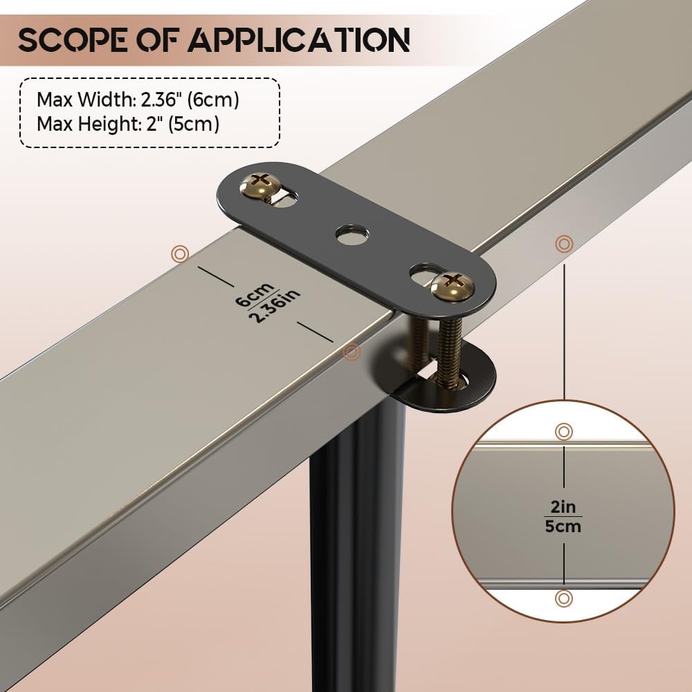 Adjustable Bed Frame Support Legs for Queen/King Beds