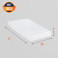 Twin Medium Gel Memory Foam Mattress 8"