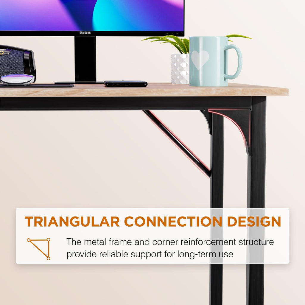 32 Inch Computer Desk with Metal Frame