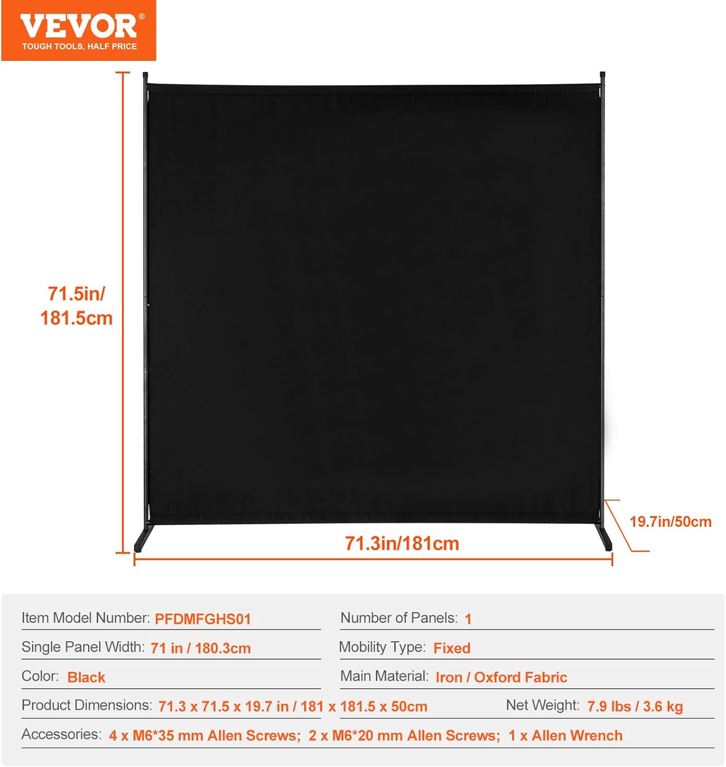 6FT Room Divider Panel