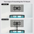 Rolanstar TV Stand with Swivel Mount & LED Lights for 32-70
