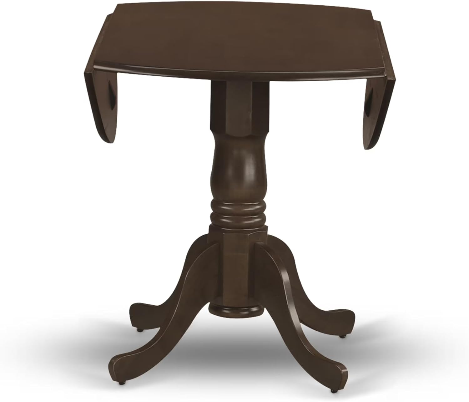 Round Pedestal Wood Dining Table 42" Espresso
