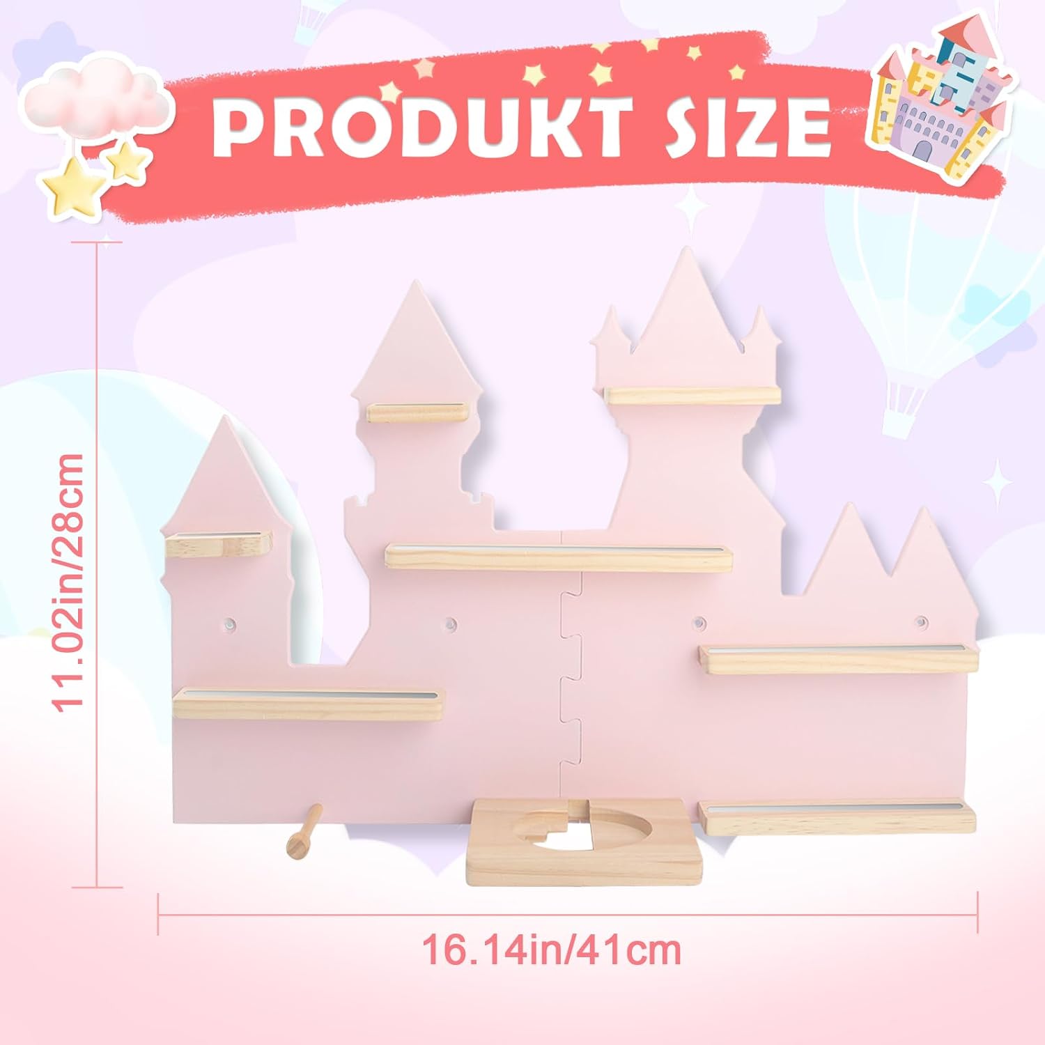 Pink Castle Magnetic Shelf Set for Toniebox