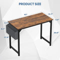 Small Wood Brown Computer Desk 40"