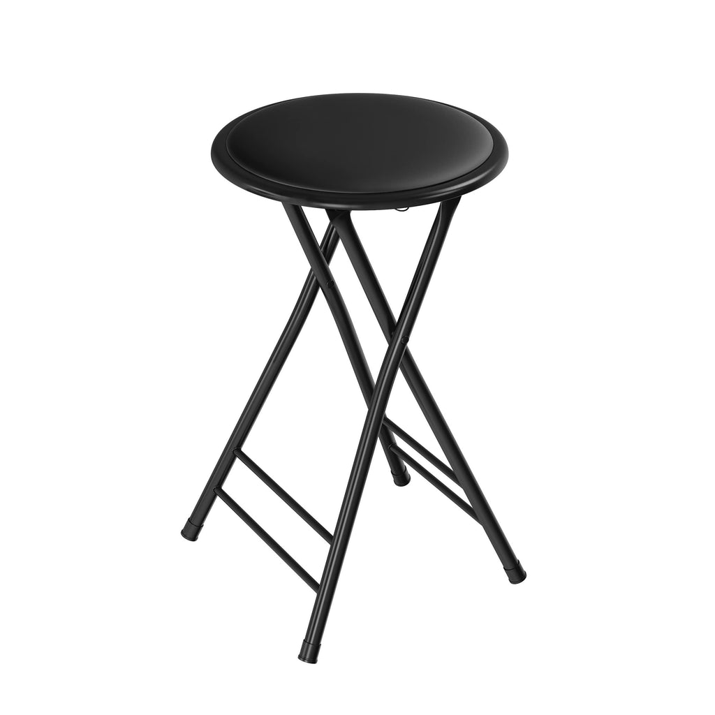 24-Inch Black Folding Stool