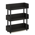 Furinno Rata 3-Tier Industrial Multipurpose Flat Base Shelf Display Rack, Americano Americano 11.81 (D) x 15.75 (W) x 26.26 (H)