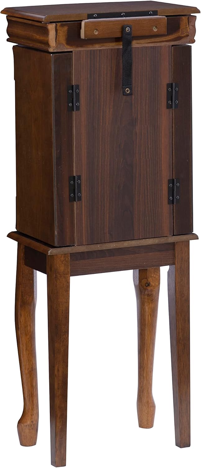 Walnut Jewelry Armoire