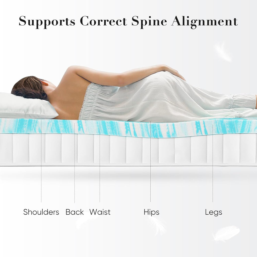 King Size Memory Foam Mattress Topper 2''