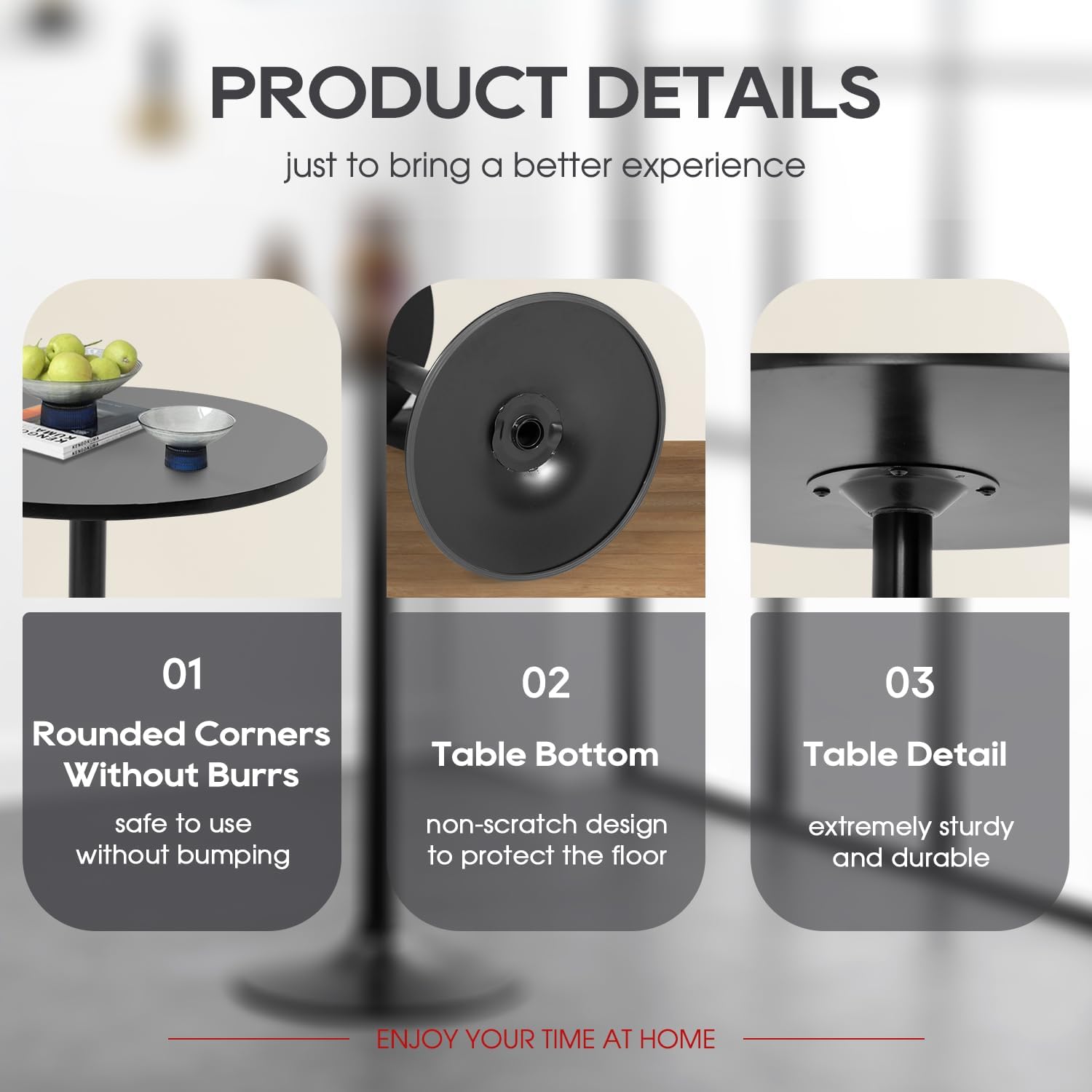 40" Round Bistro Bar Table