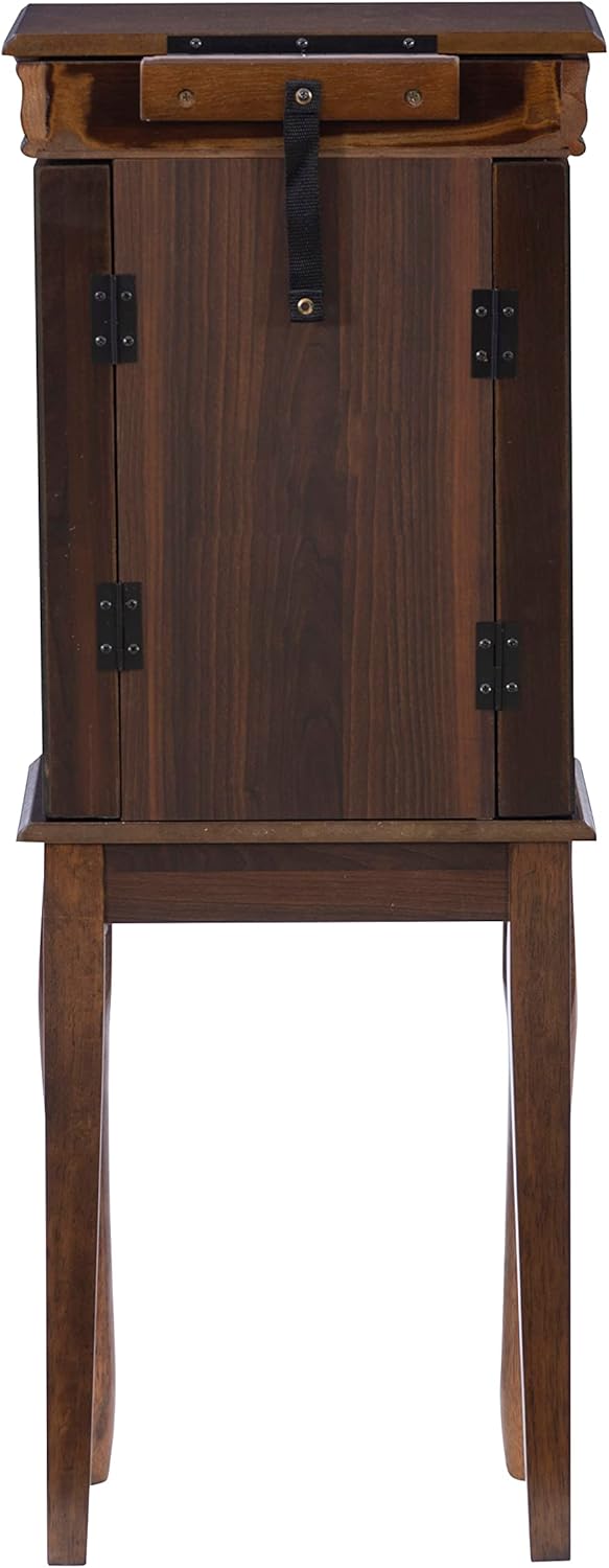 Walnut Jewelry Armoire