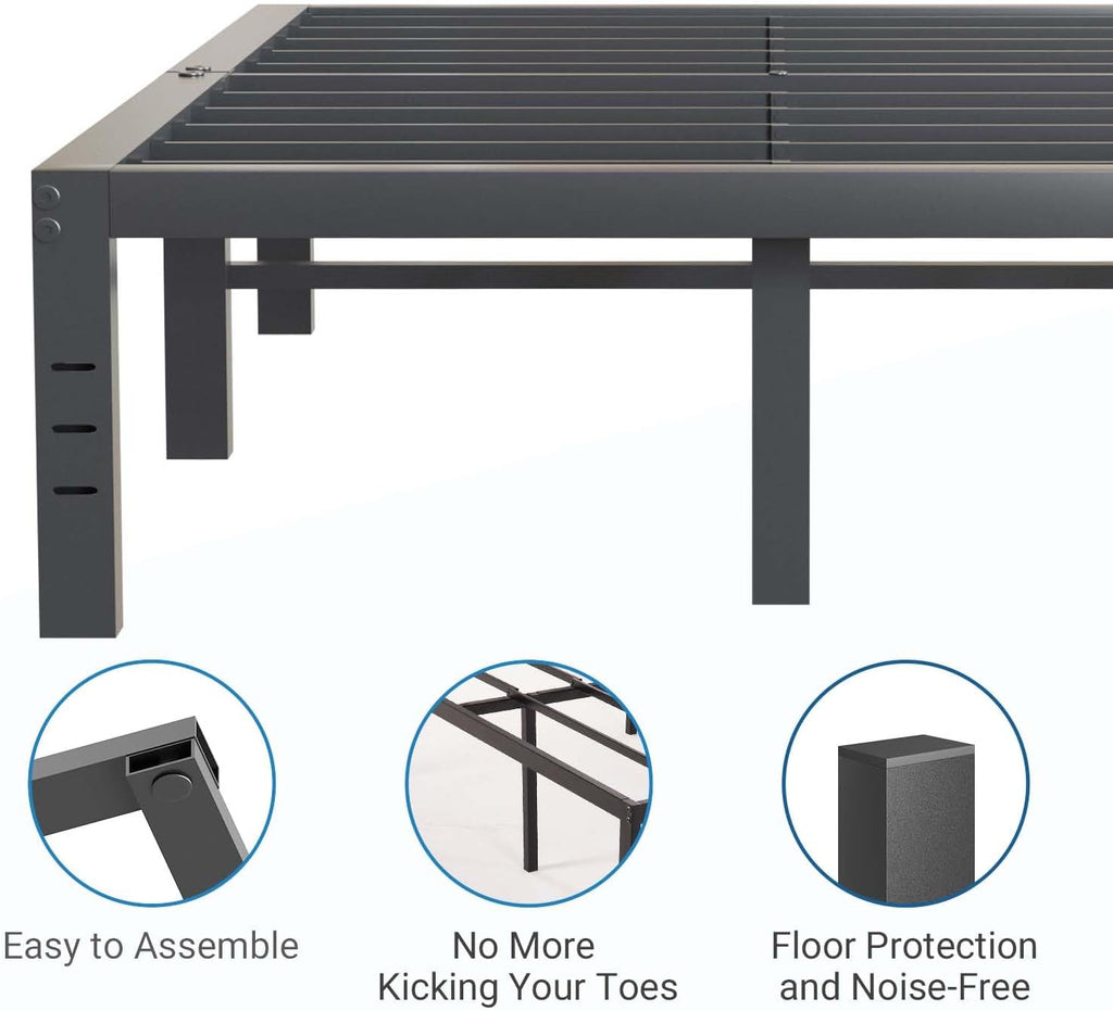 Queen Metal Platform Bed Frame 18"