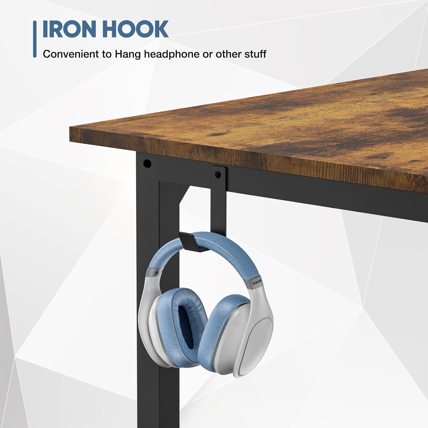 Small Wood Brown Computer Desk 40"
