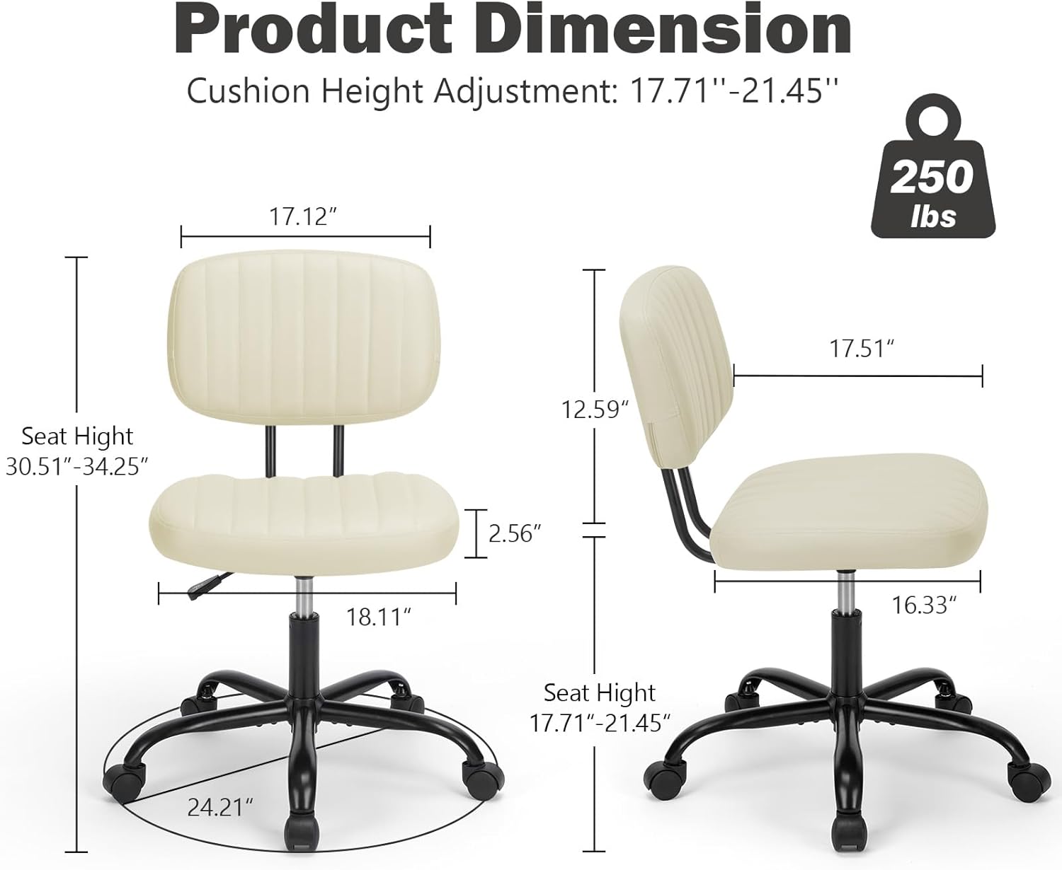 Small Office Desk Chair Beige