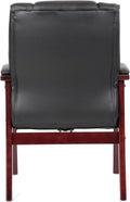 Mid Back Mahogany Guest Chair