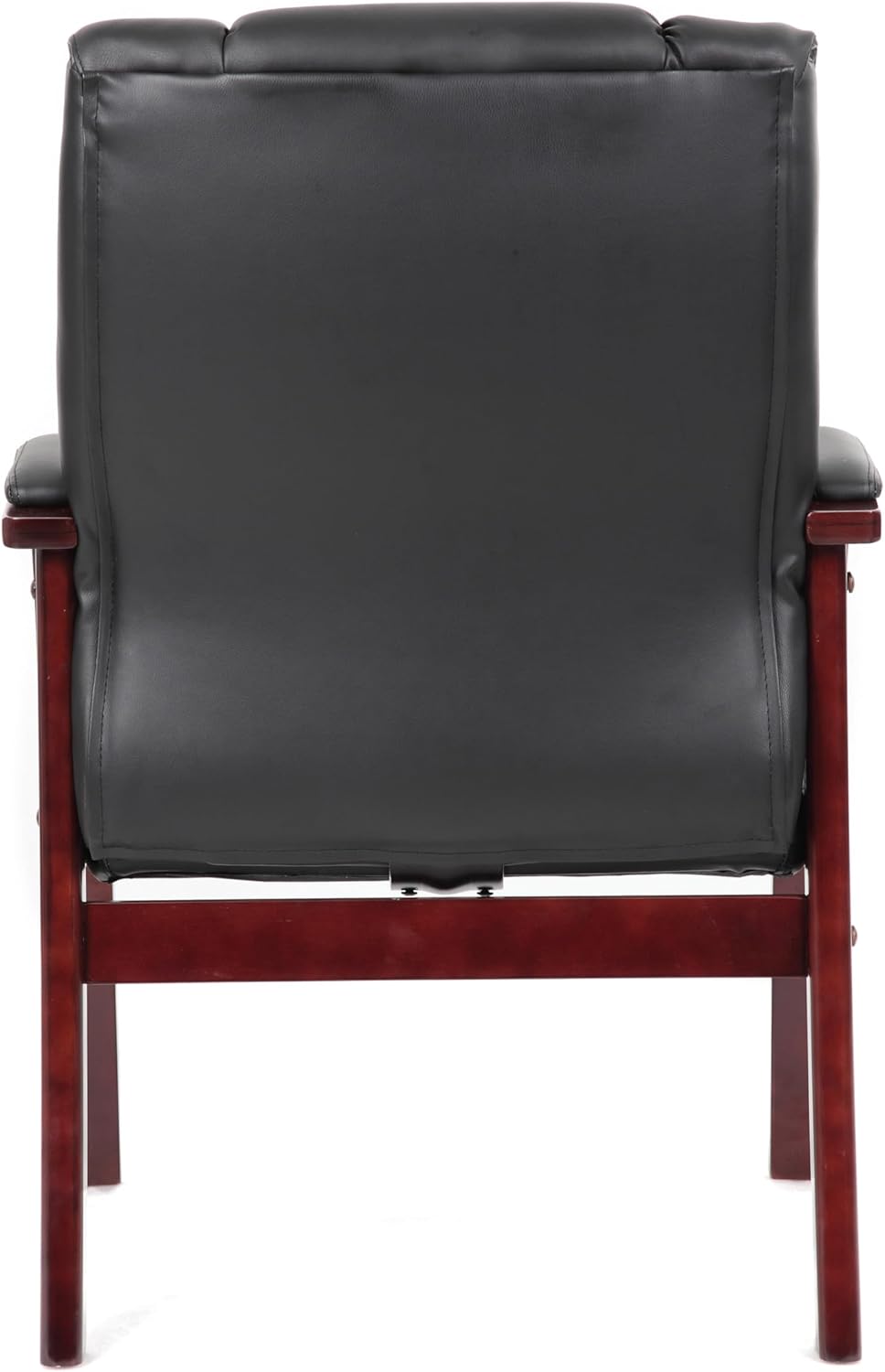 Mid Back Mahogany Guest Chair