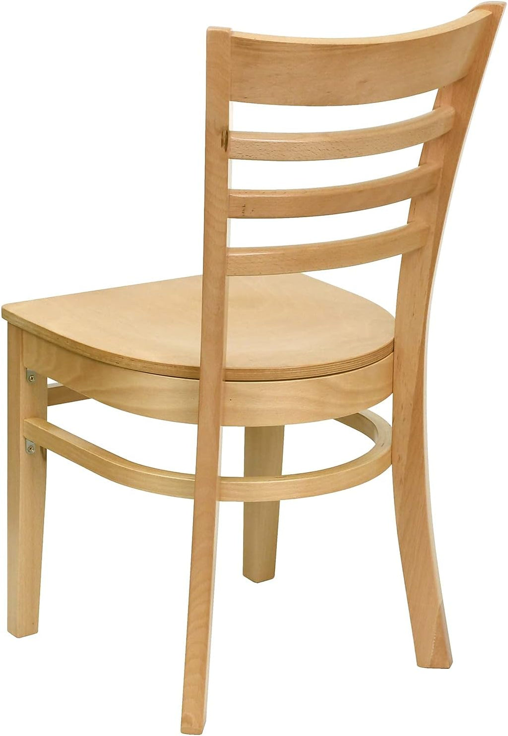 Natural Wood Ladder Back Dining Chair