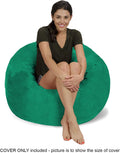 3-Foot Microsuede Bean Bag Chair Cover