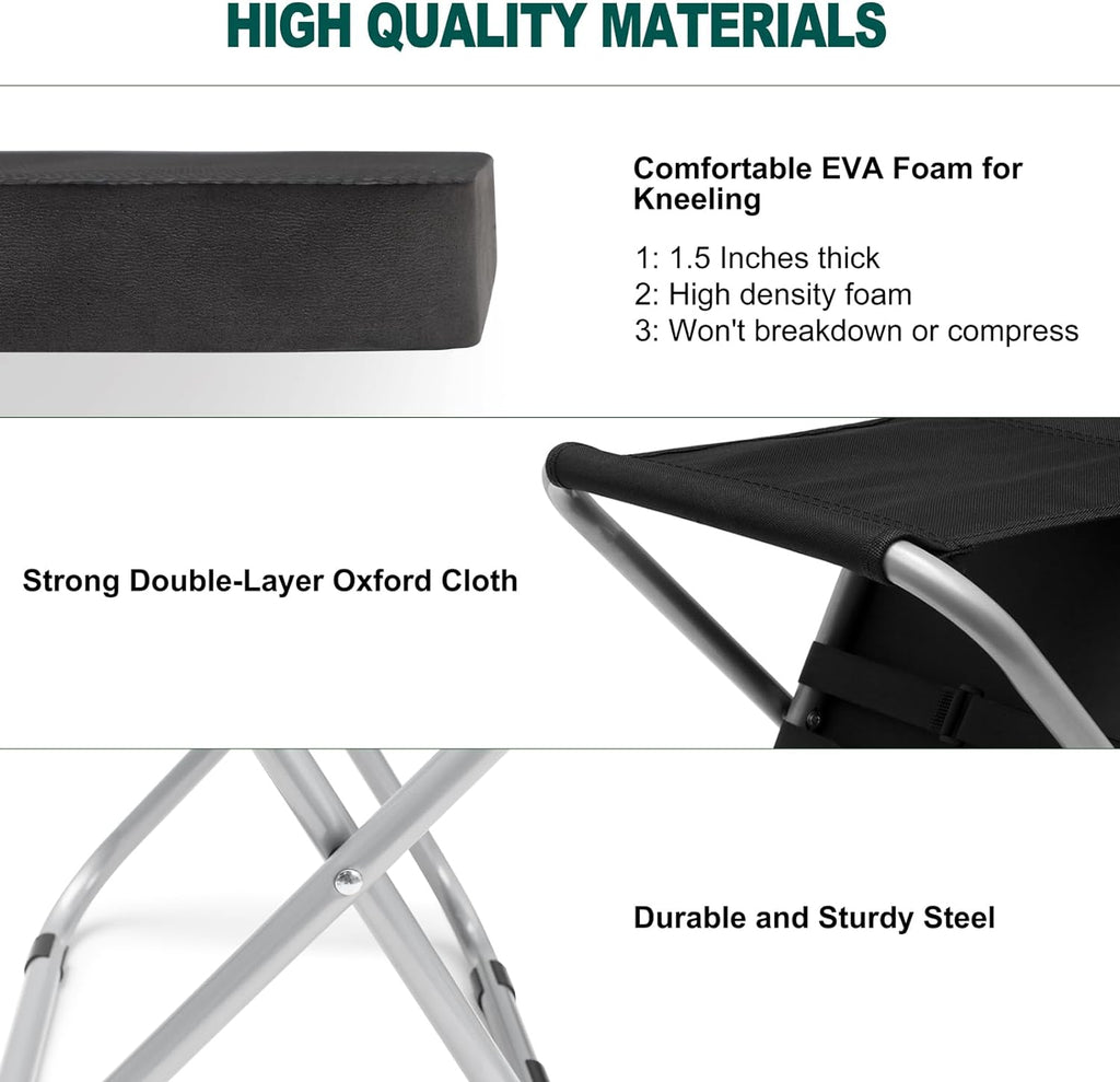 Garden Kneeling Pad & Foldable Stool 2-in-1