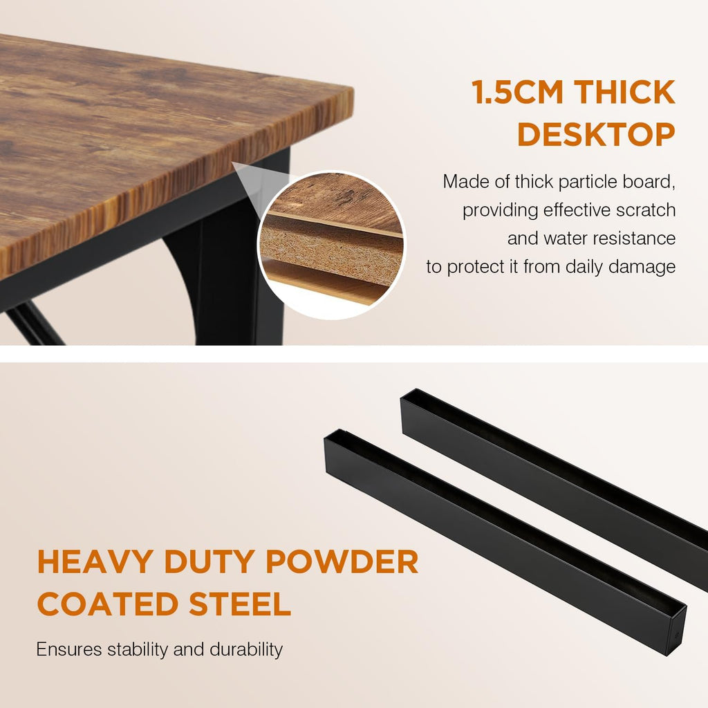 32 Inch Computer Desk with Metal Frame