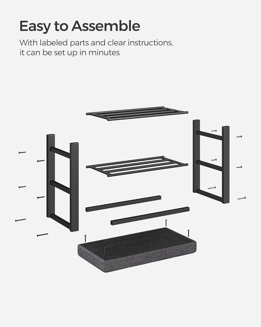 Storage Shoe Bench with Cushion