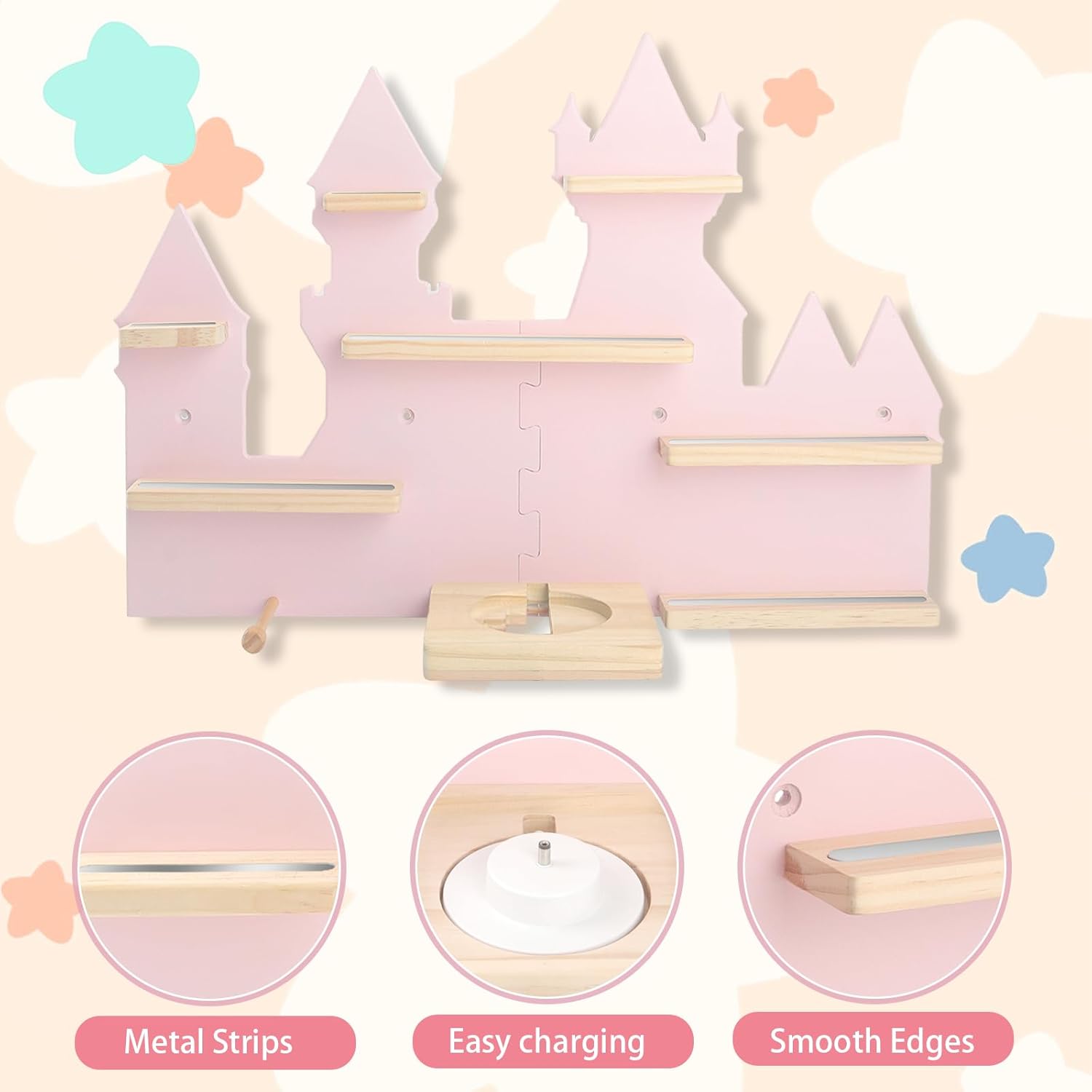 Pink Castle Magnetic Shelf Set for Toniebox