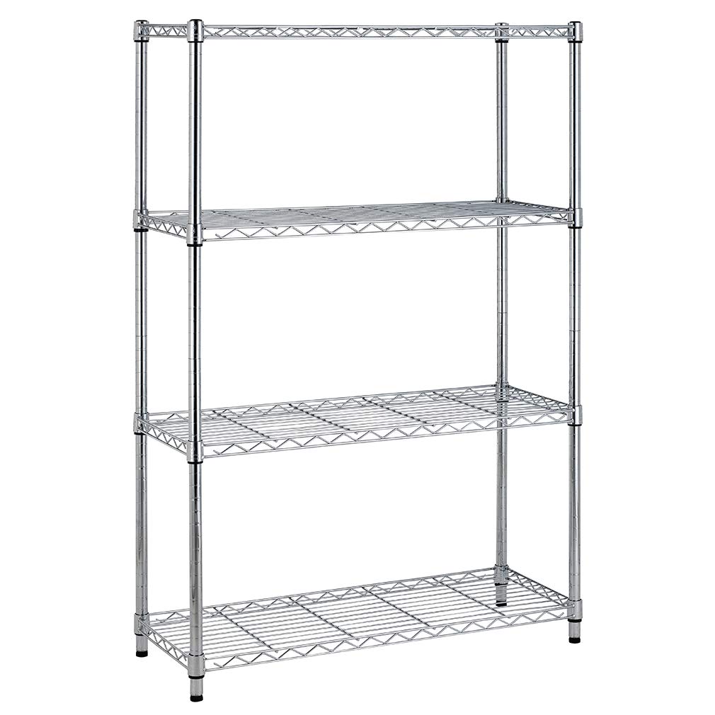4-Tier Wire Storage Shelves 36"x14"x54"