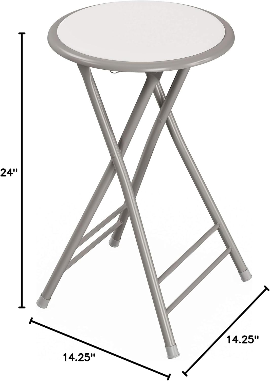 Set of 2 Backless Folding Bar Stools