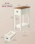 Farmhouse End Table with Storage Drawer