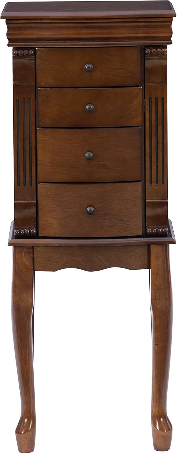 Walnut Jewelry Armoire