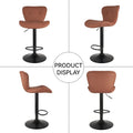 Set of 2 Adjustable Swivel Bar Stools