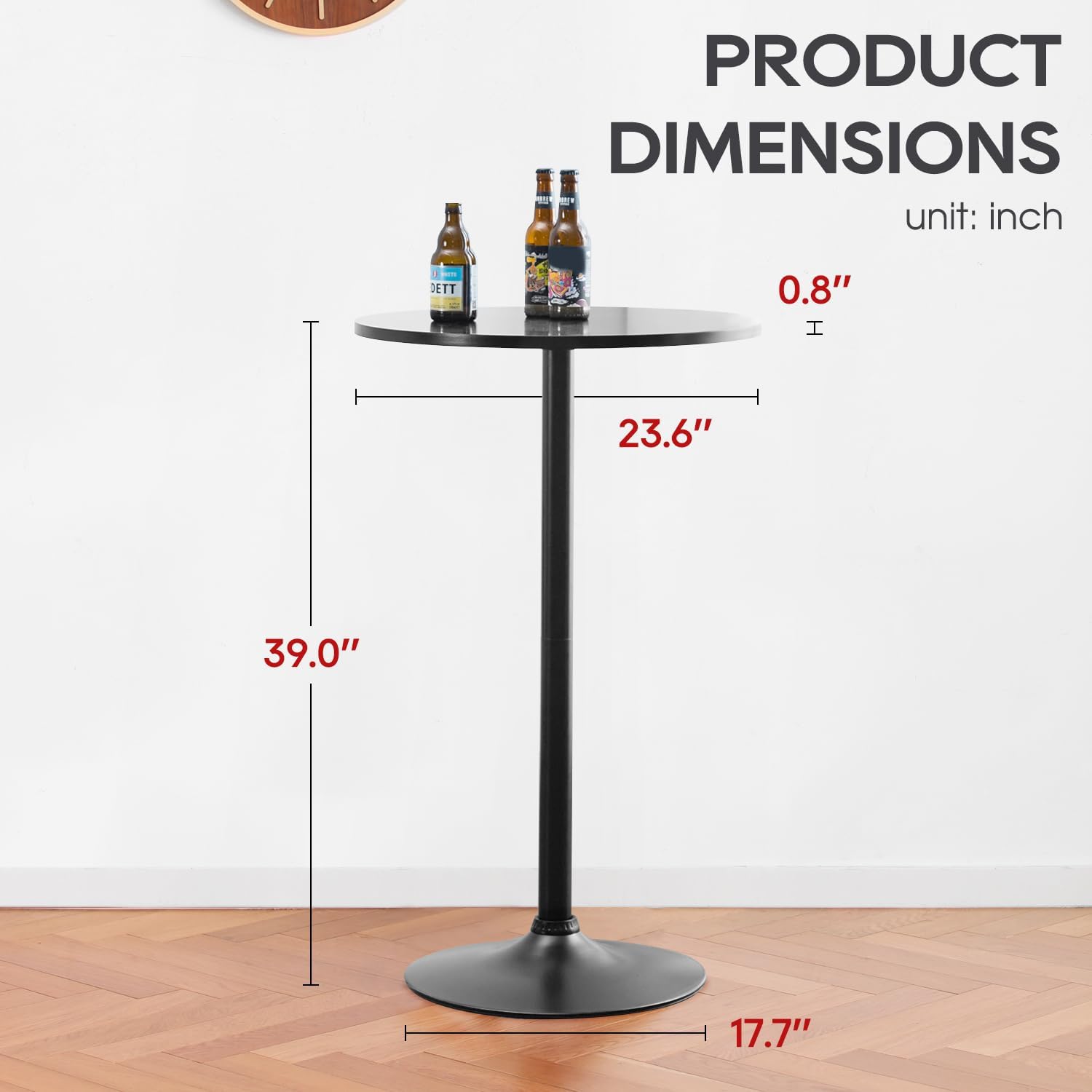 40" Round Bistro Bar Table