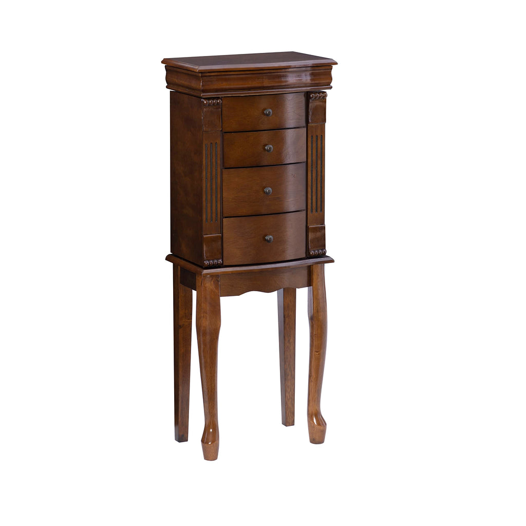 Walnut Jewelry Armoire