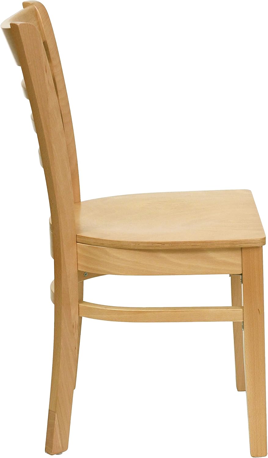 Natural Wood Ladder Back Dining Chair